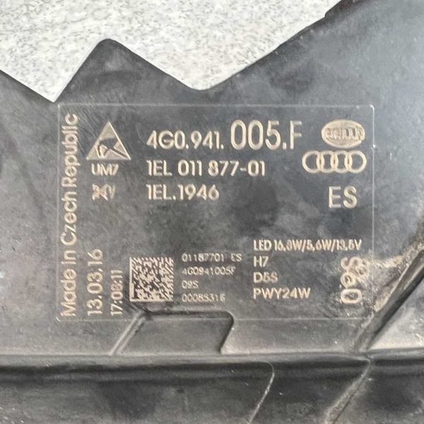 forlygte Audi A6 (4G) 4G0941005F Denparts ApS