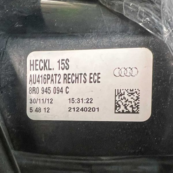 baglygter til Audi Q5 (8R) - 8R0945094C - Denparts ApS